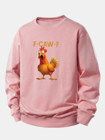 Houndstooth Relaxed Fit Sweatshirt