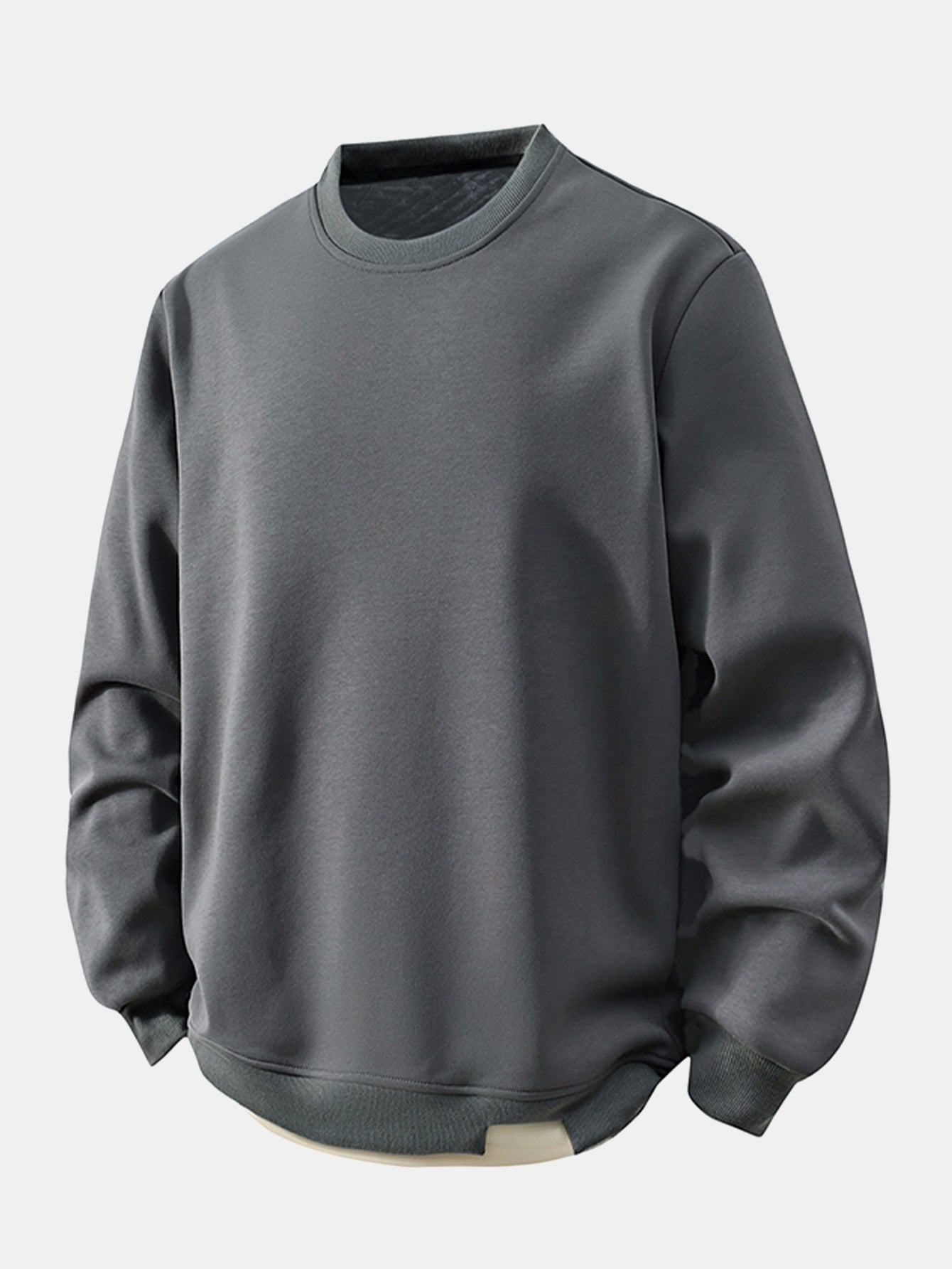 Locker sitzendes 2-in-1 Sweatshirt mit Rundhalsausschnitt