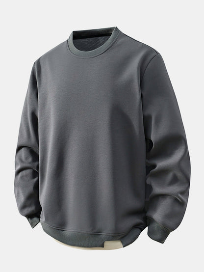Locker sitzendes 2-in-1 Sweatshirt mit Rundhalsausschnitt