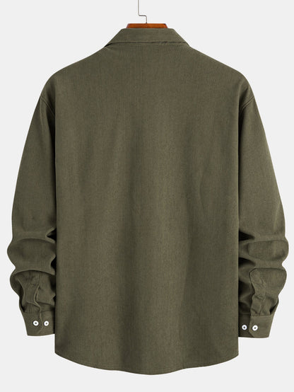 Plüschgefüttertes Kordhemd