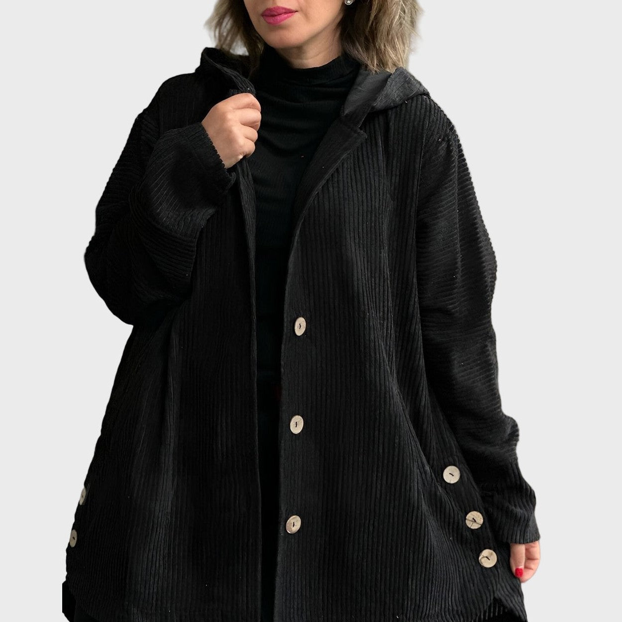 Indie | Cordjacke mit Kapuze