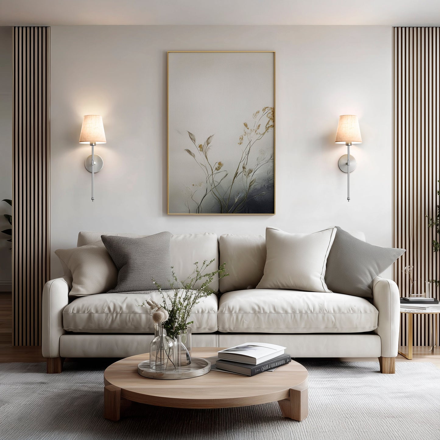 DRAHTLOSE HELLE WANDLEUCHTEN (SET AUS 2)