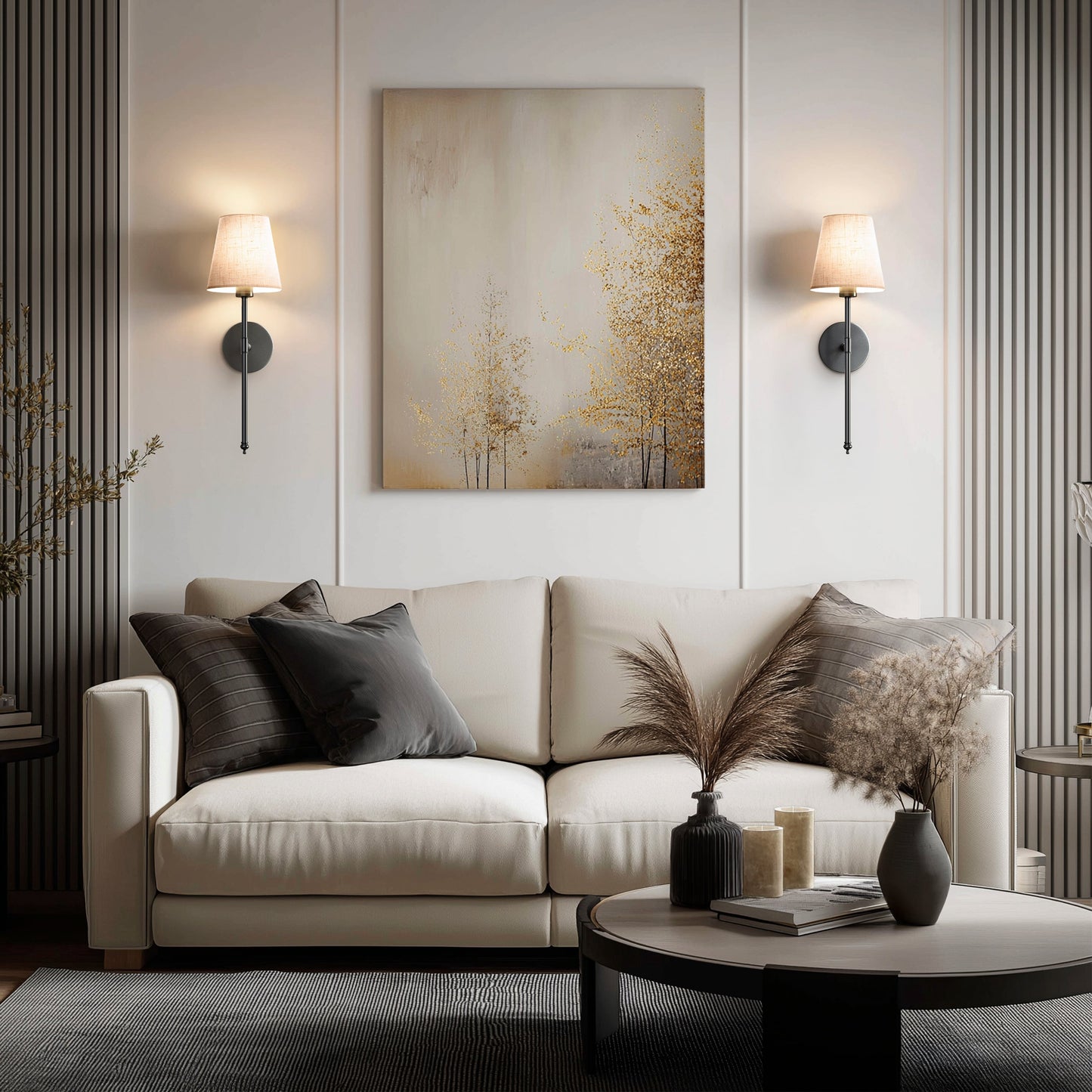 DRAHTLOSE HELLE WANDLEUCHTEN (SET AUS 2)