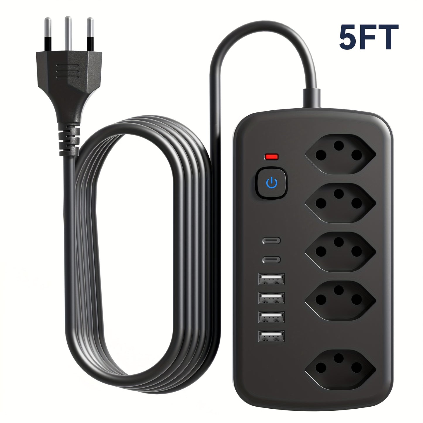 USB & AC Steckdosenleiste 11-in-1 – ideal für Zuhause, Büro & Studentenwohnheim