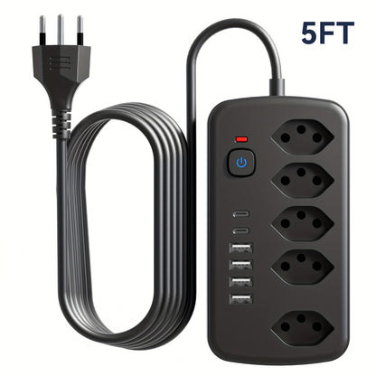 USB & AC Steckdosenleiste 11-in-1 – ideal für Zuhause, Büro & Studentenwohnheim