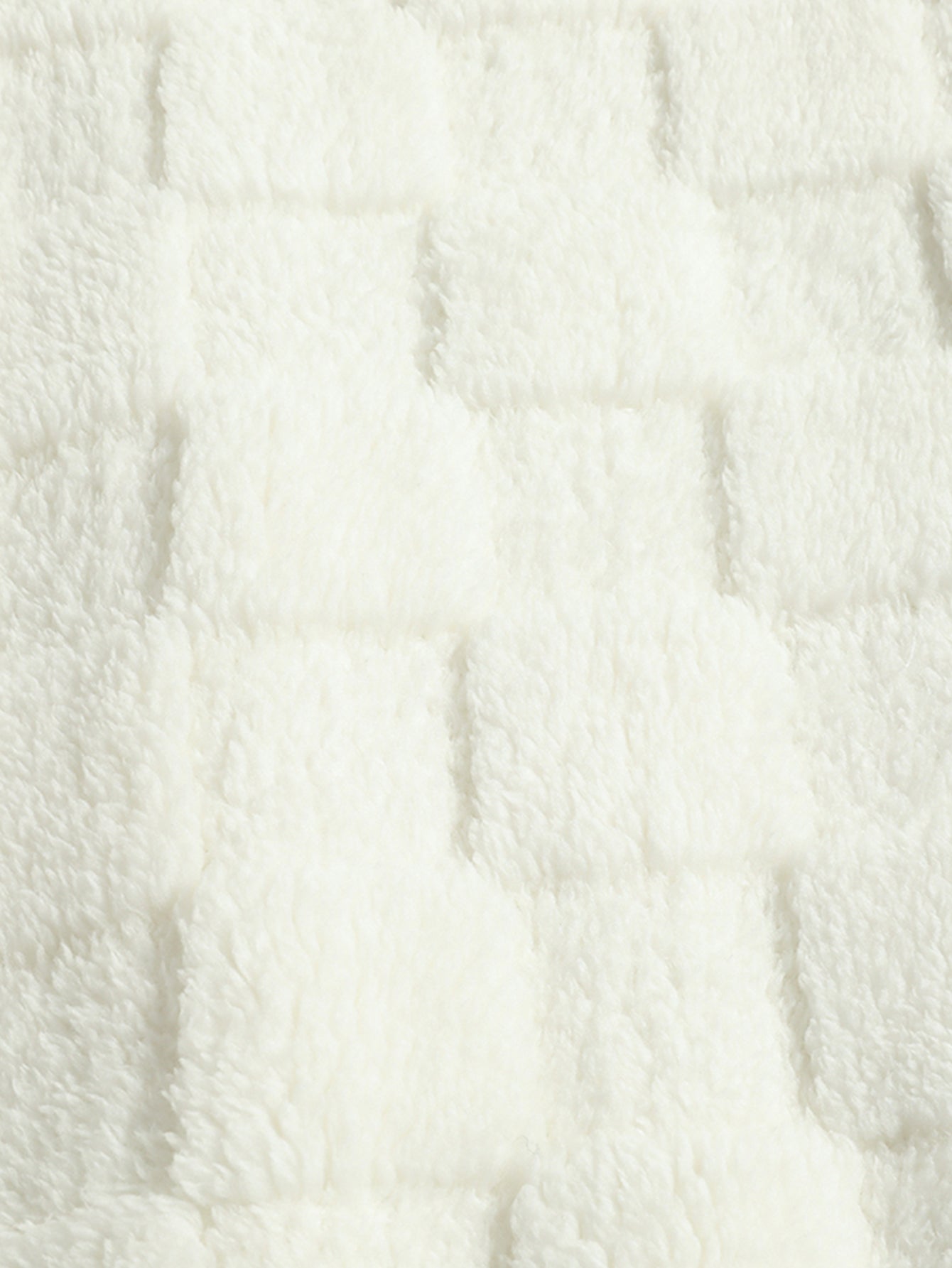 Bestickter Teddy-Kapuzenpullover mit Schachbrettmuster aus Kalifornien