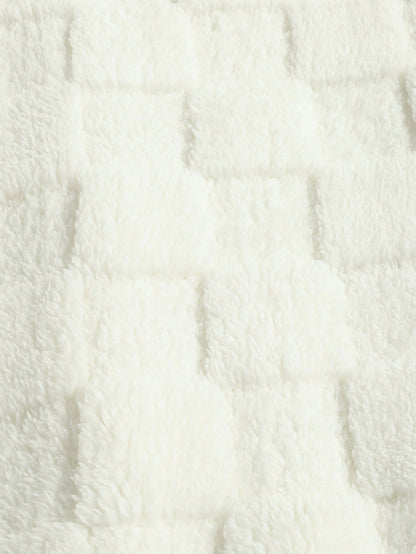 Kalifornien bestickter Teddy-Kapuzenpullover mit Schachbrettmuster