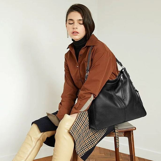 Cecile - Stylische Leder-Tote