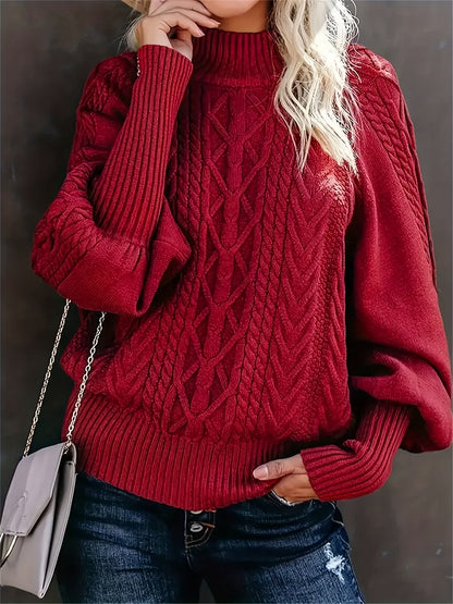 Lory | Lässiger Langarm Strickpullover