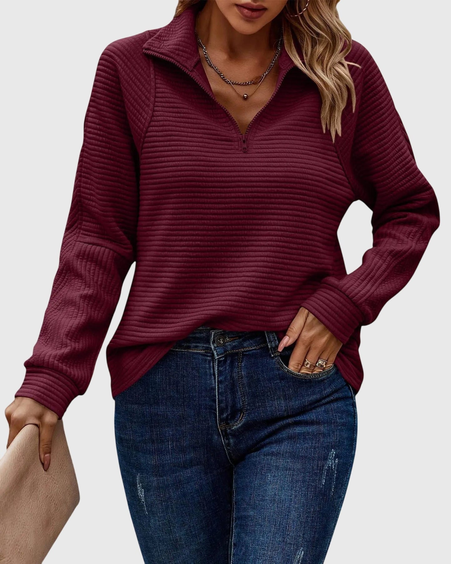 Molly | Eleganter Halbzip-Pullover
