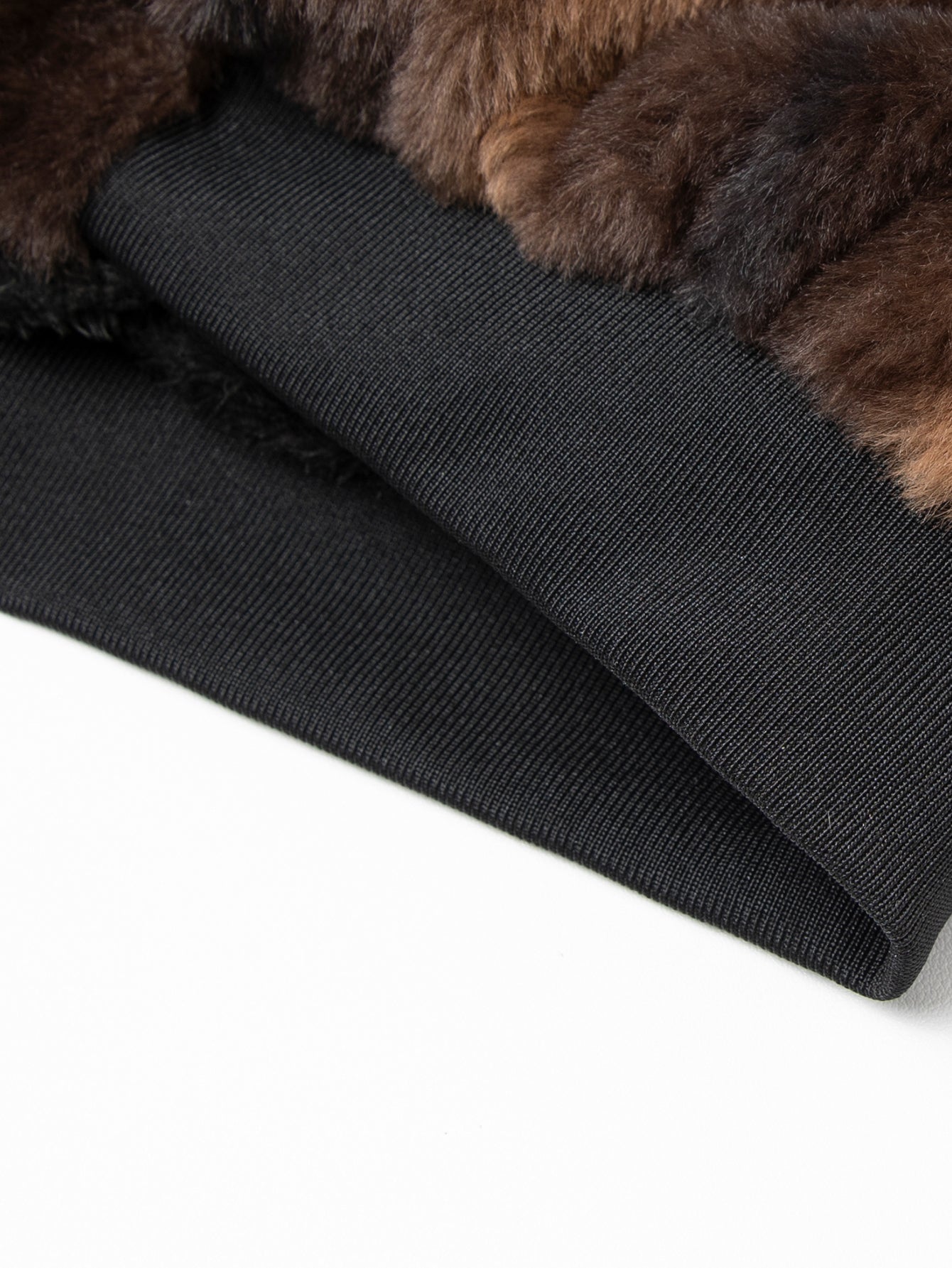 Kunstpelz-Reißverschlussjacke