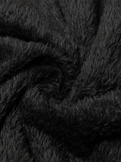 Kunstpelz-Reißverschlussjacke