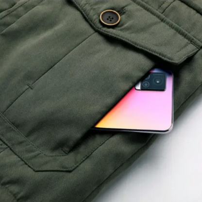 Elegante wattierte Outdoor-Jacke