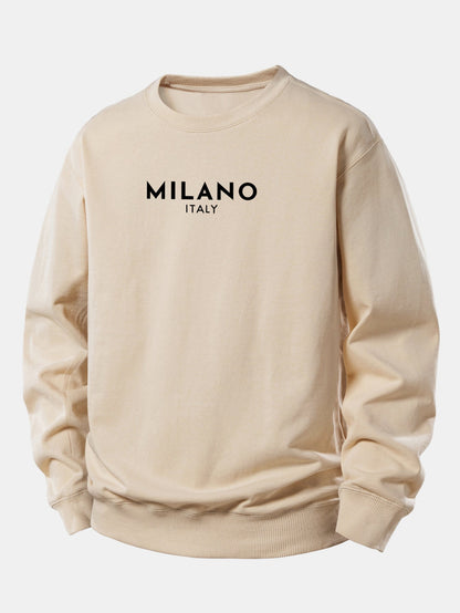 Relaxed Fit Milano Print Sweatshirt