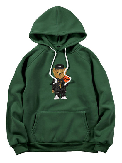Basketball Bear Graphic Hoodie