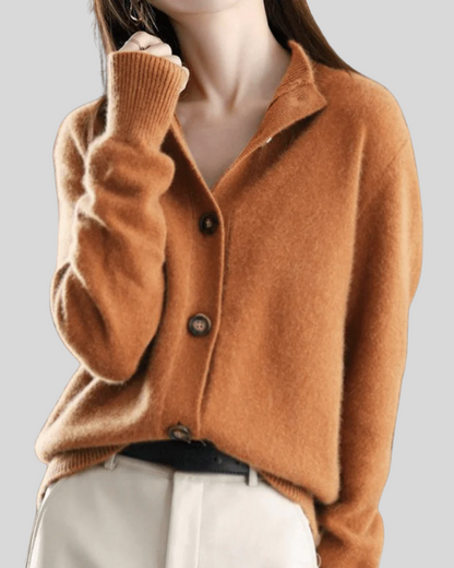 Claire | Retro-Style Kaschmir-Cardigan