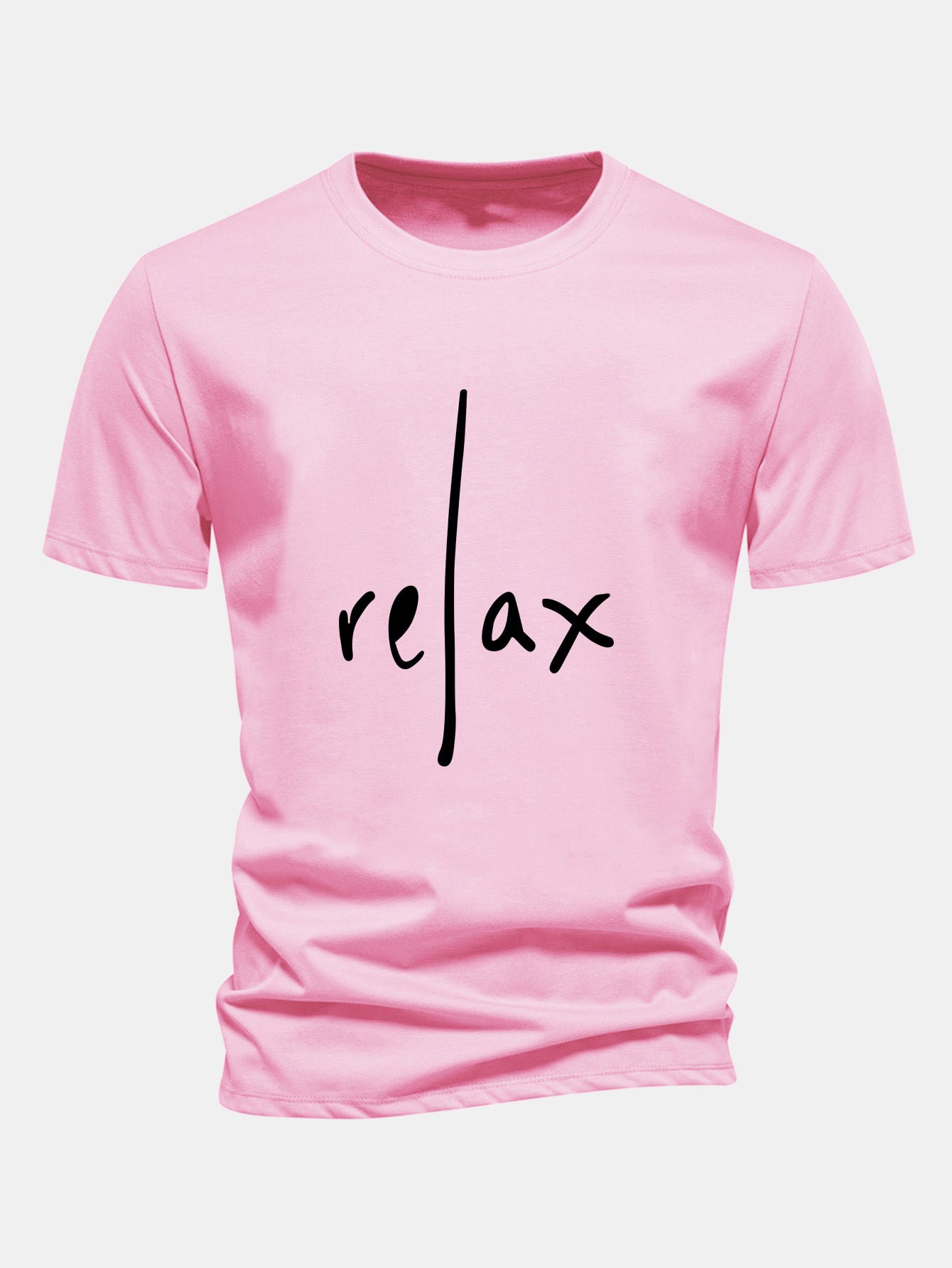 Regular Fit Entspanntes Bedrucktes Baumwoll-T-Shirt