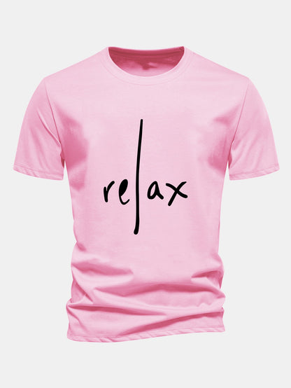 Regular Fit Entspanntes Bedrucktes Baumwoll-T-Shirt