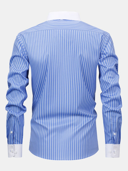 Knitterfreies gestreiftes Winchester-Hemd