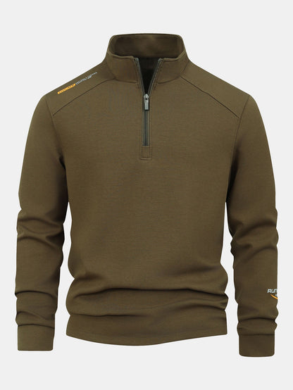 Sweatshirt mit Viertel-Reißverschluss