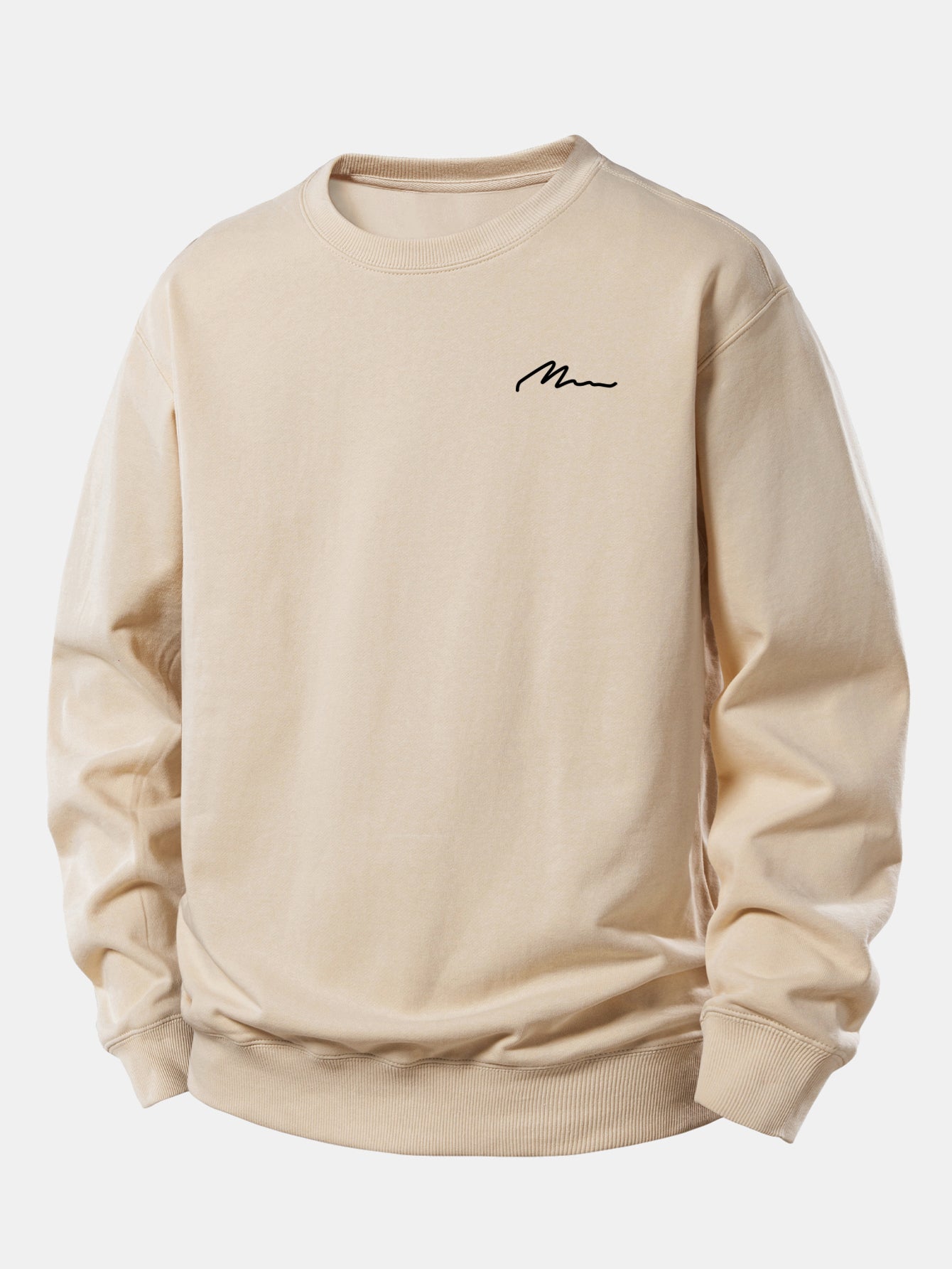 Herren Slogan Druck Relaxed Fit Sweatshirt