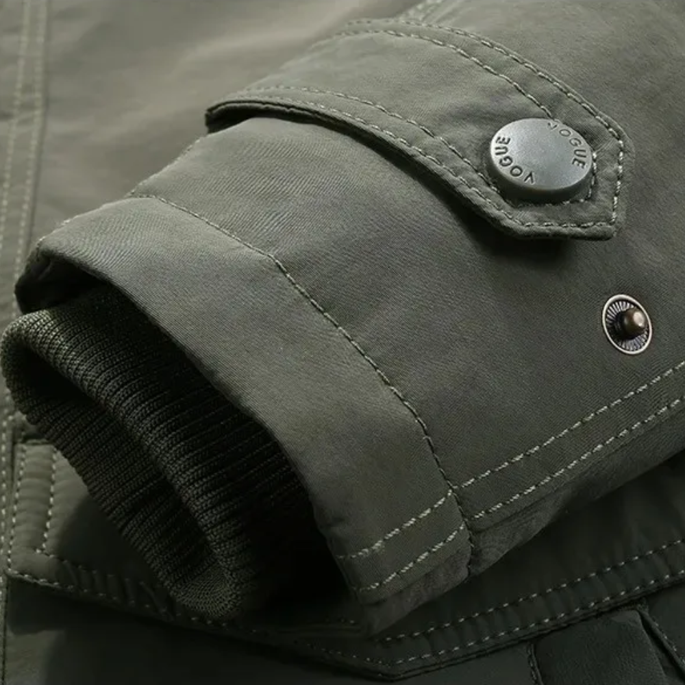 Elegante wattierte Winterjacke