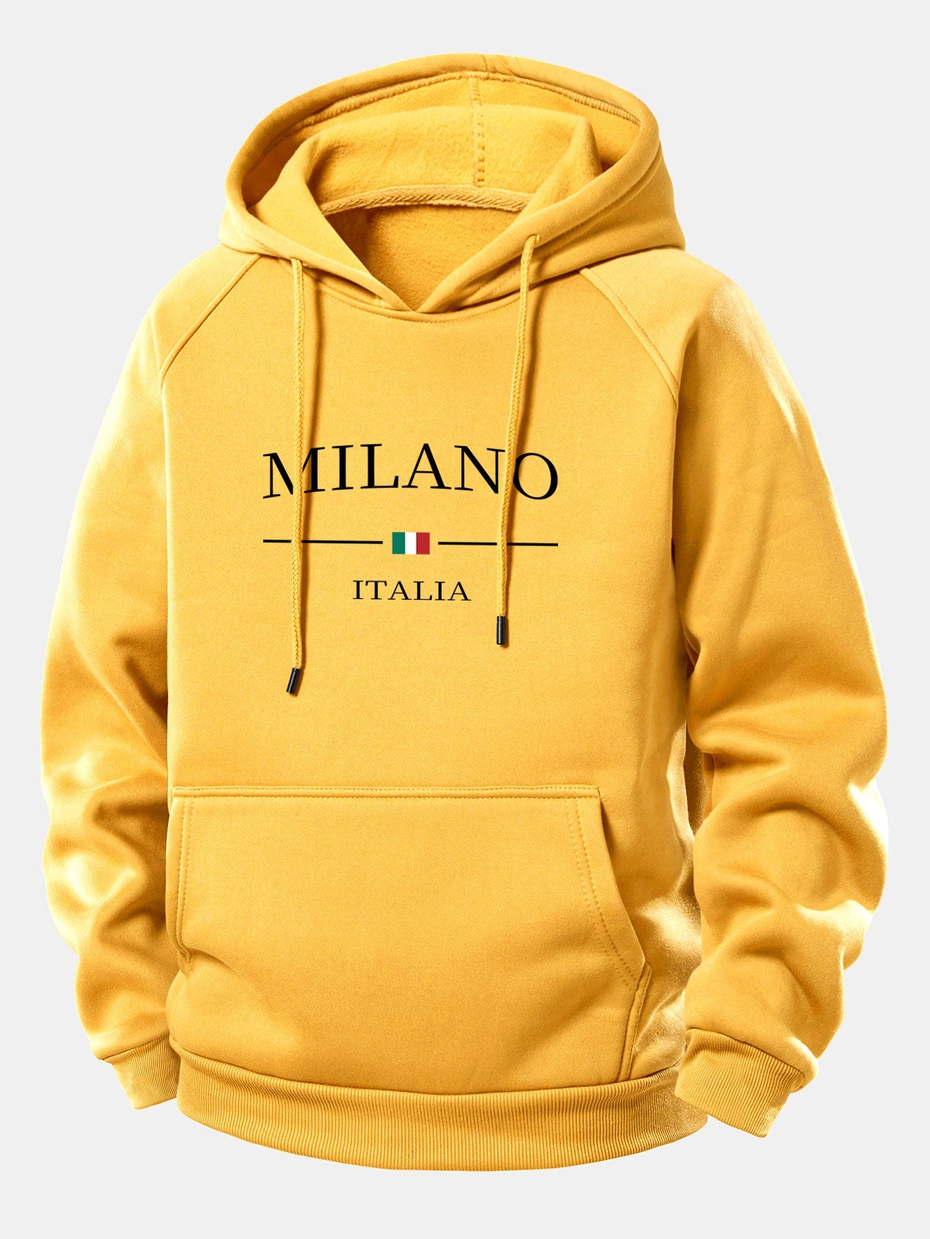 Milano Print Hoodie mit Kordelzug