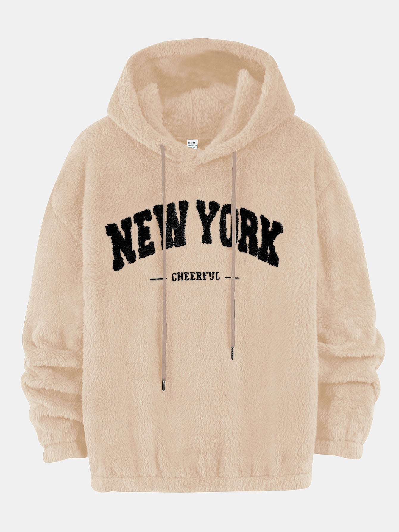 New York bestickter Teddy-Hoodie