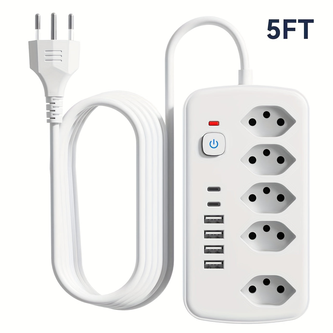 USB & AC Steckdosenleiste 11-in-1 – ideal für Zuhause, Büro & Studentenwohnheim