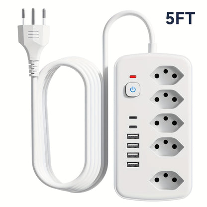 USB & AC Steckdosenleiste 11-in-1 – ideal für Zuhause, Büro & Studentenwohnheim