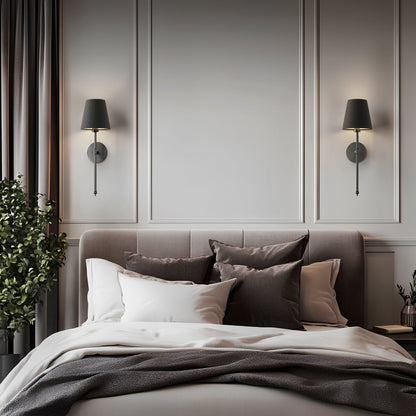 DRAHTLOSE DUNKLE WANDLEUCHTEN (SET AUS 2)