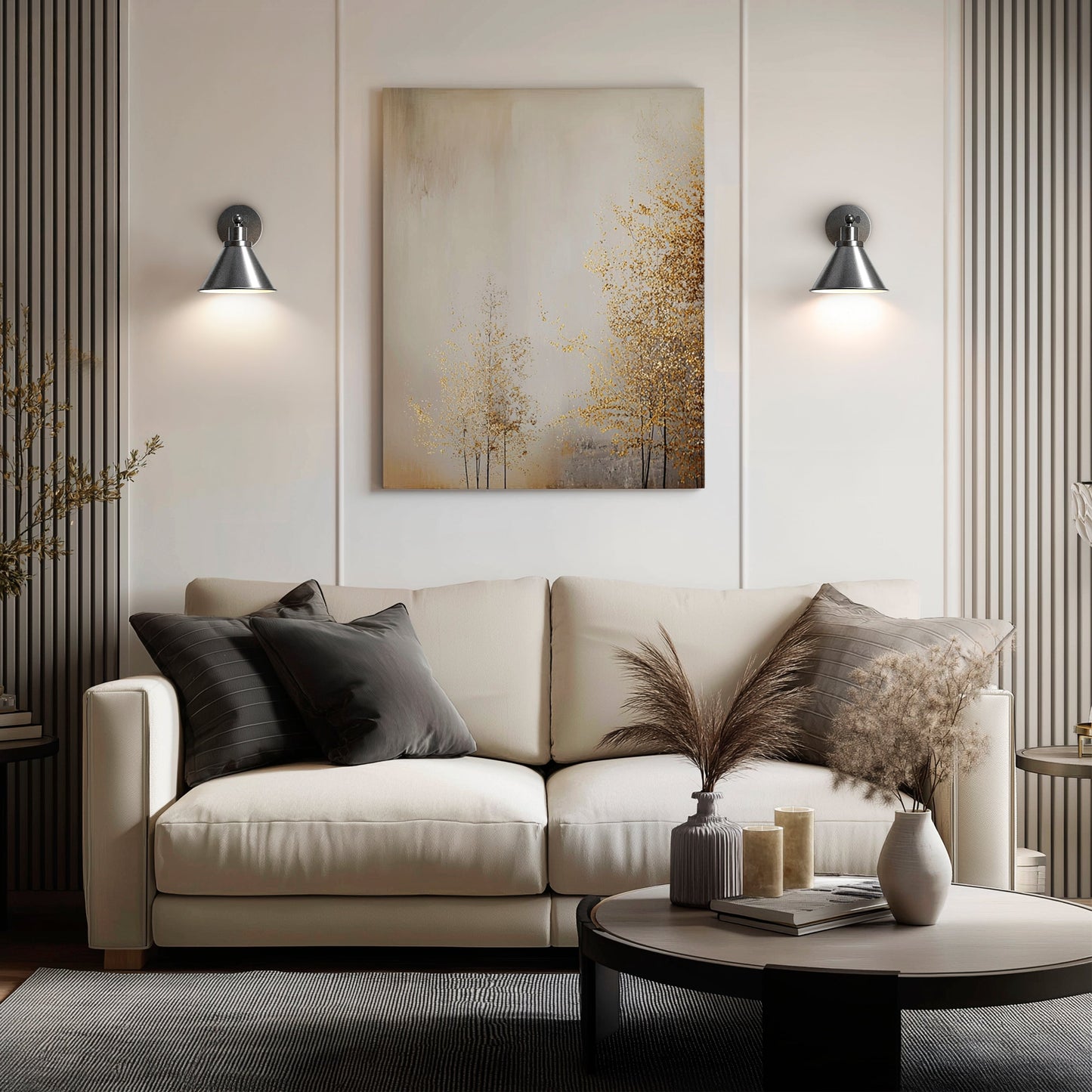 INDUSTRIELLE DRAHTLOSE WANDLAMPEN (SET AUS 2)