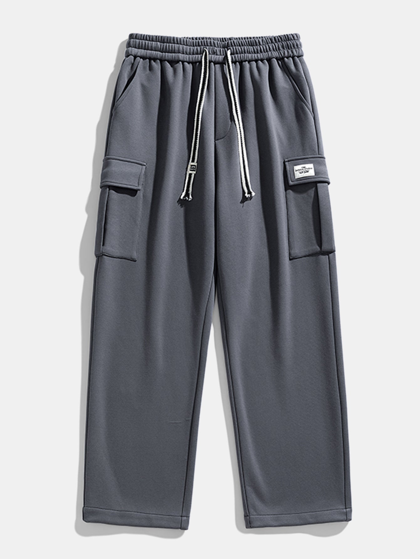 Bequeme gerade Jersey Cargo-Hose mit entspannter Passform