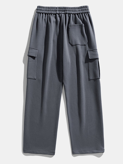 Bequeme gerade Jersey Cargo-Hose mit entspannter Passform