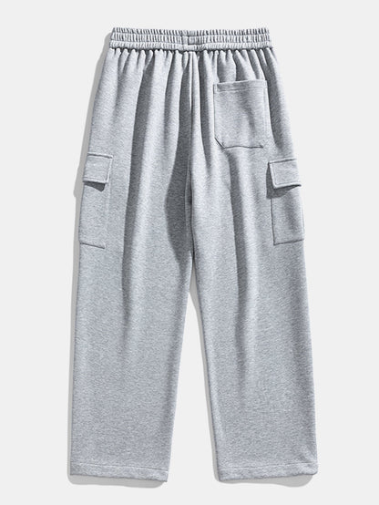 Relaxed Fit Long Sleeve 2-in-1 Waffle T-Shirt & Straight Leg Jersey Cargo Pants