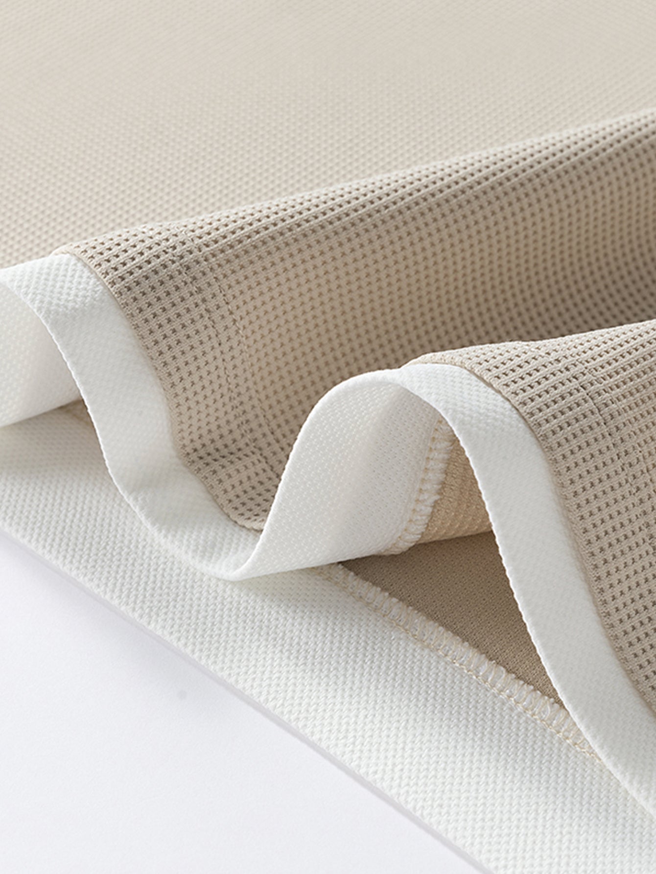 2-in-1 Raglanärmel Waffel-T-Shirt und Hose mit Bundfalten und Kordelzug, gerader Schnitt