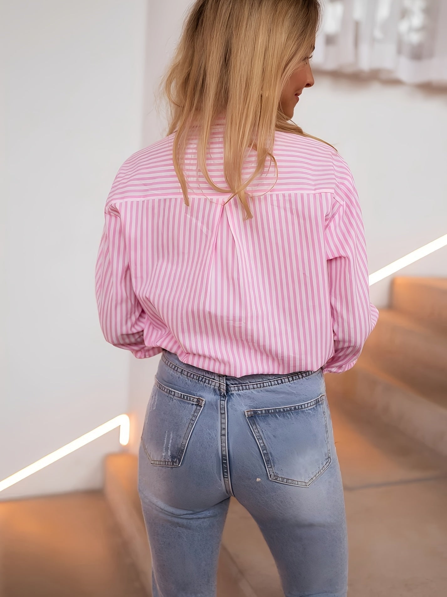 ASTLINDE I ELEGANTE GESTREIFTE BLUSE