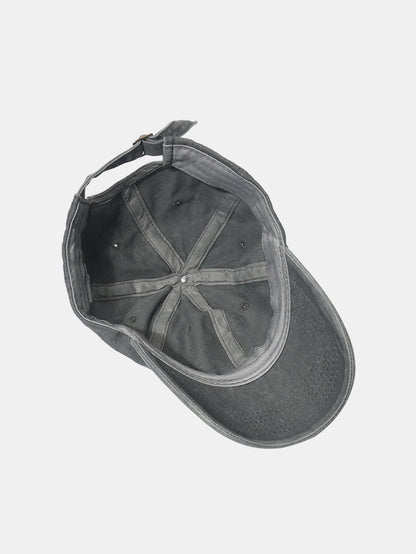 Focus Print Gradient Washed Baseball Cap