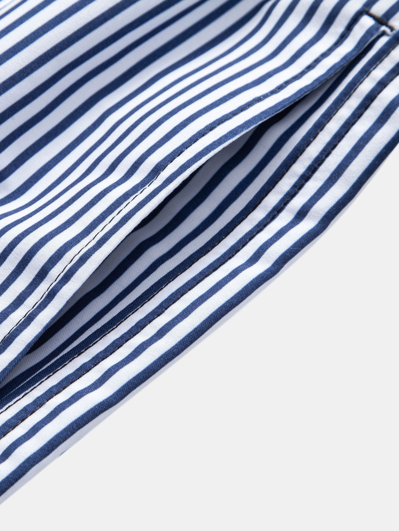 Palmbaum Nautical Print Button-Up Shirt with Striped Swim Shorts