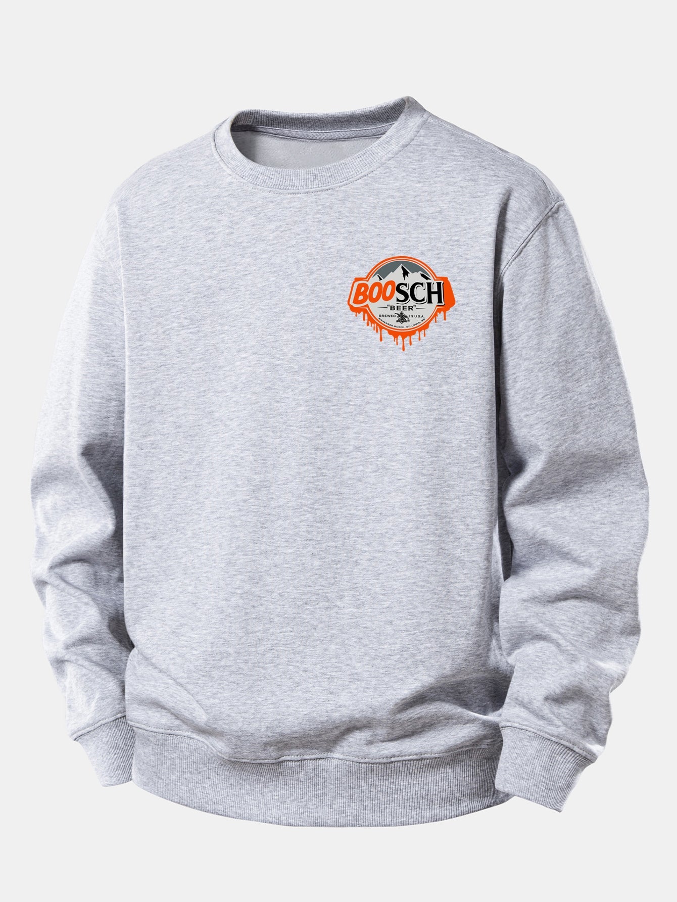 BOOSCH Bier Geist Druck Relaxed Fit Sweatshirt