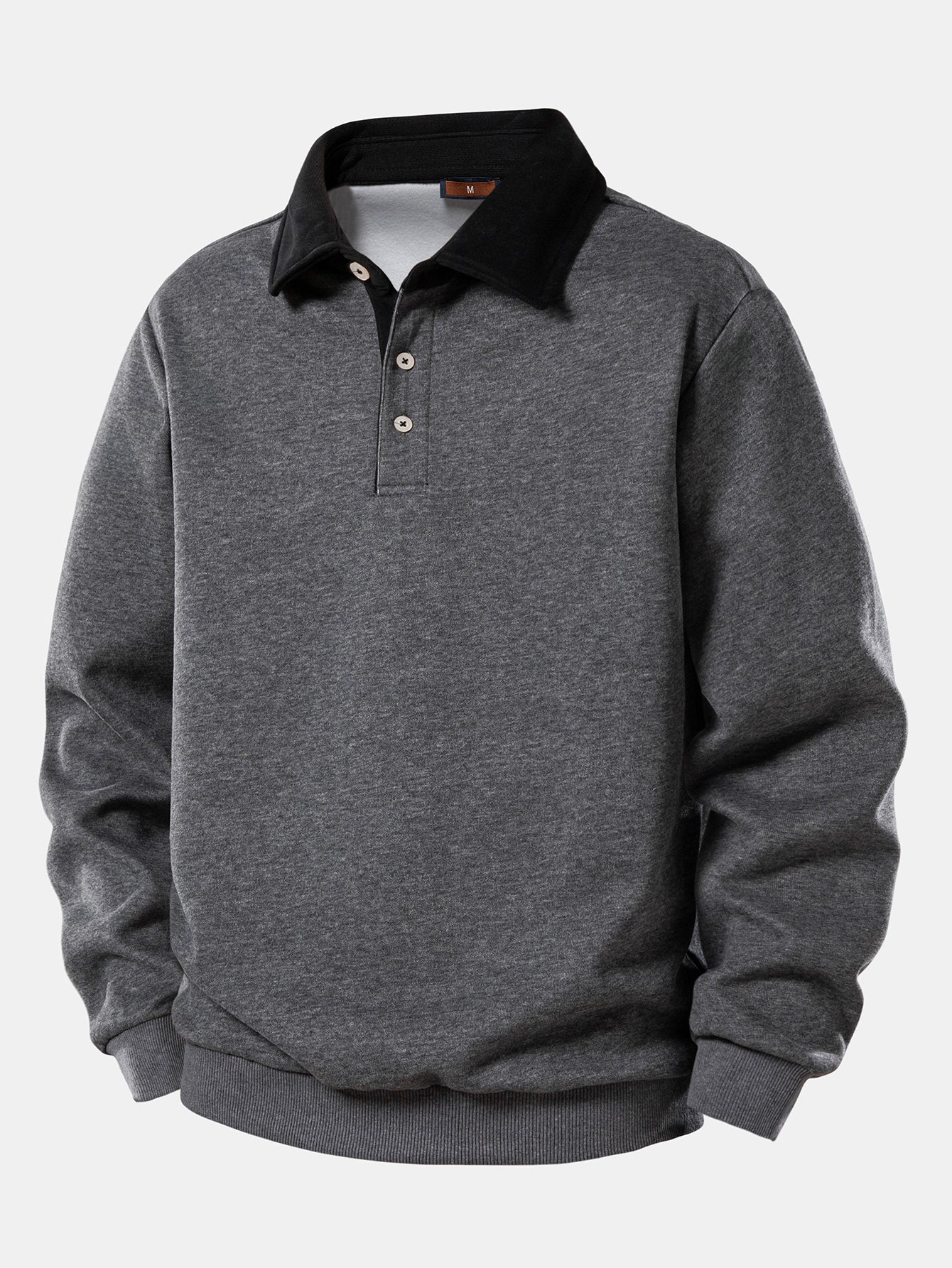 Pullover mit kontrastierendem Poloshirt-Kragen