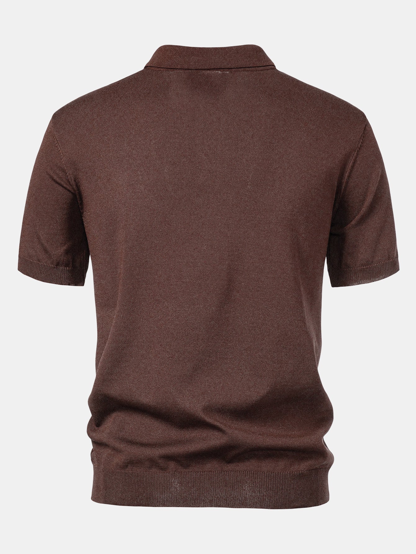 Gestreiftes Jacquard-Polo mit gerader, gerippter Hose