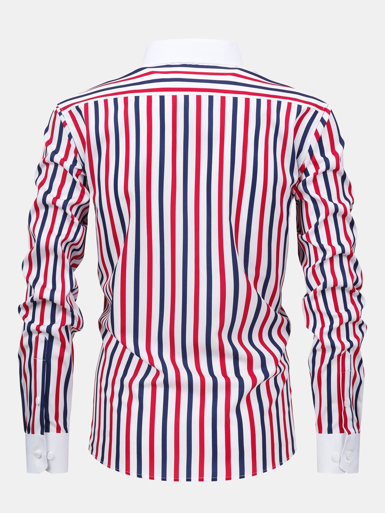 Gestreiftes Langarmhemd mit Knöpfen in Winchester-Design