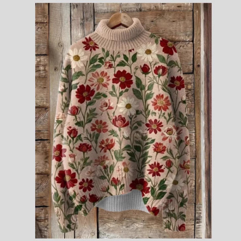 Celu - Lebendiger Rollkragenpullover