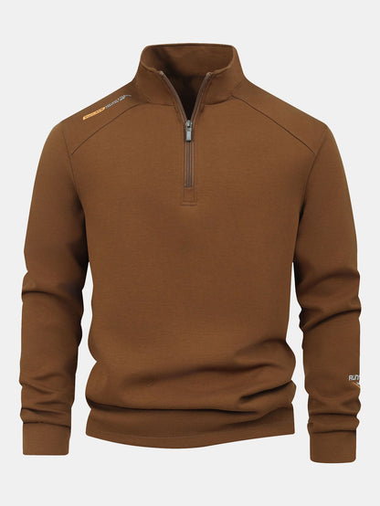 Sweatshirt mit Viertel-Reißverschluss