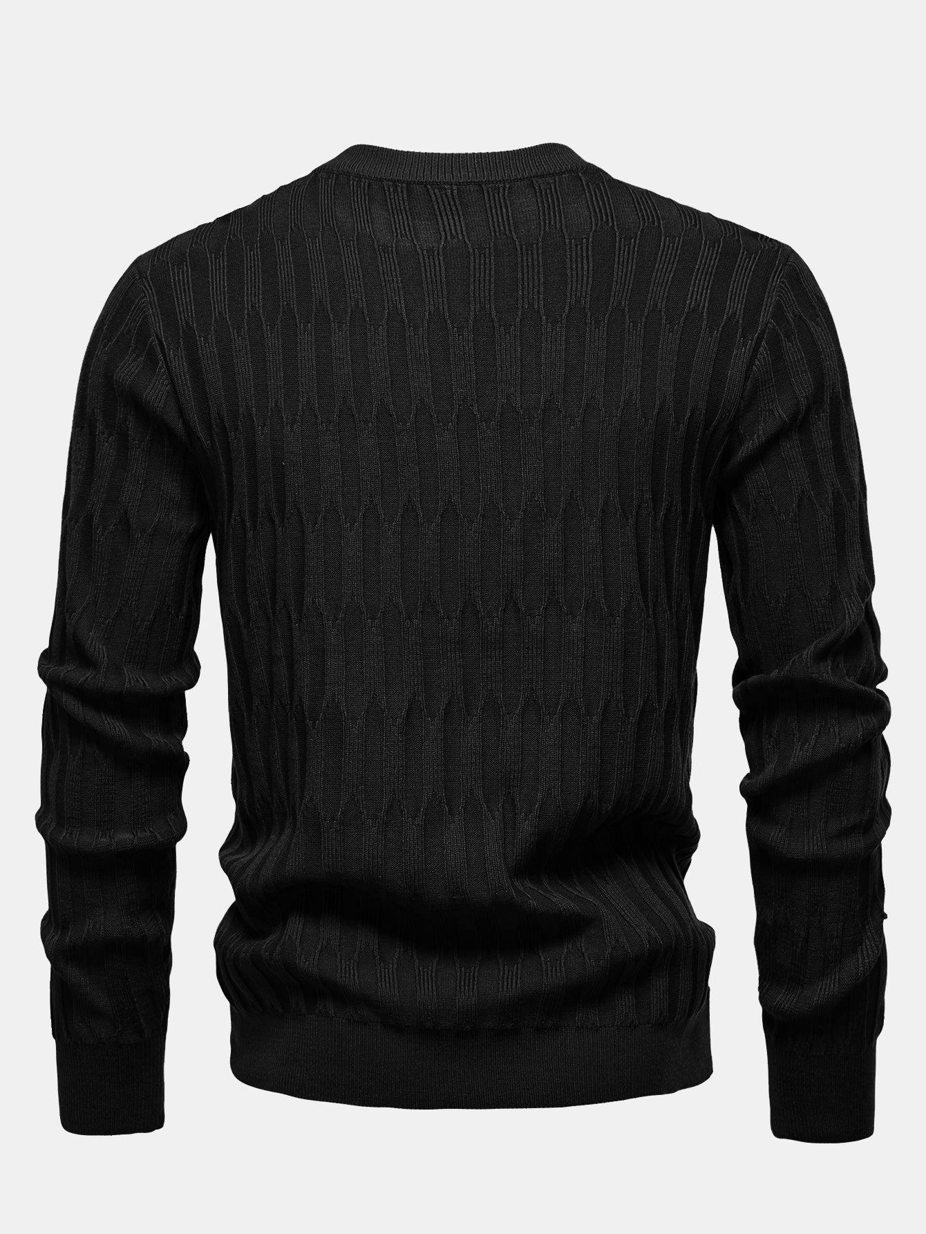 Gestreifter Rundhals-Pullover