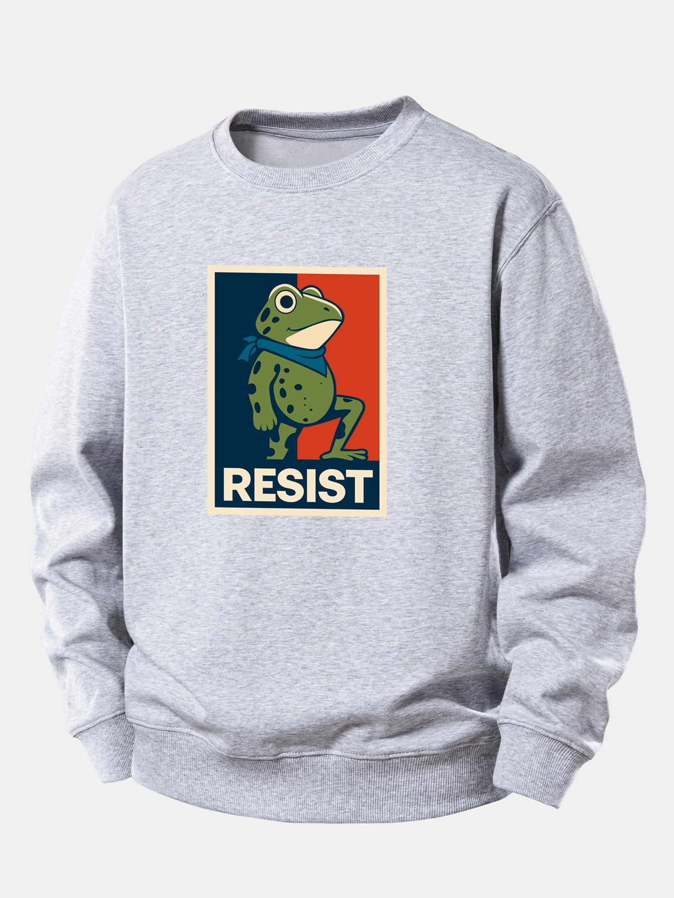 Resist Froschdruck Locker sitzendes Sweatshirt