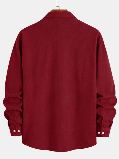 Plüschgefüttertes Kordhemd