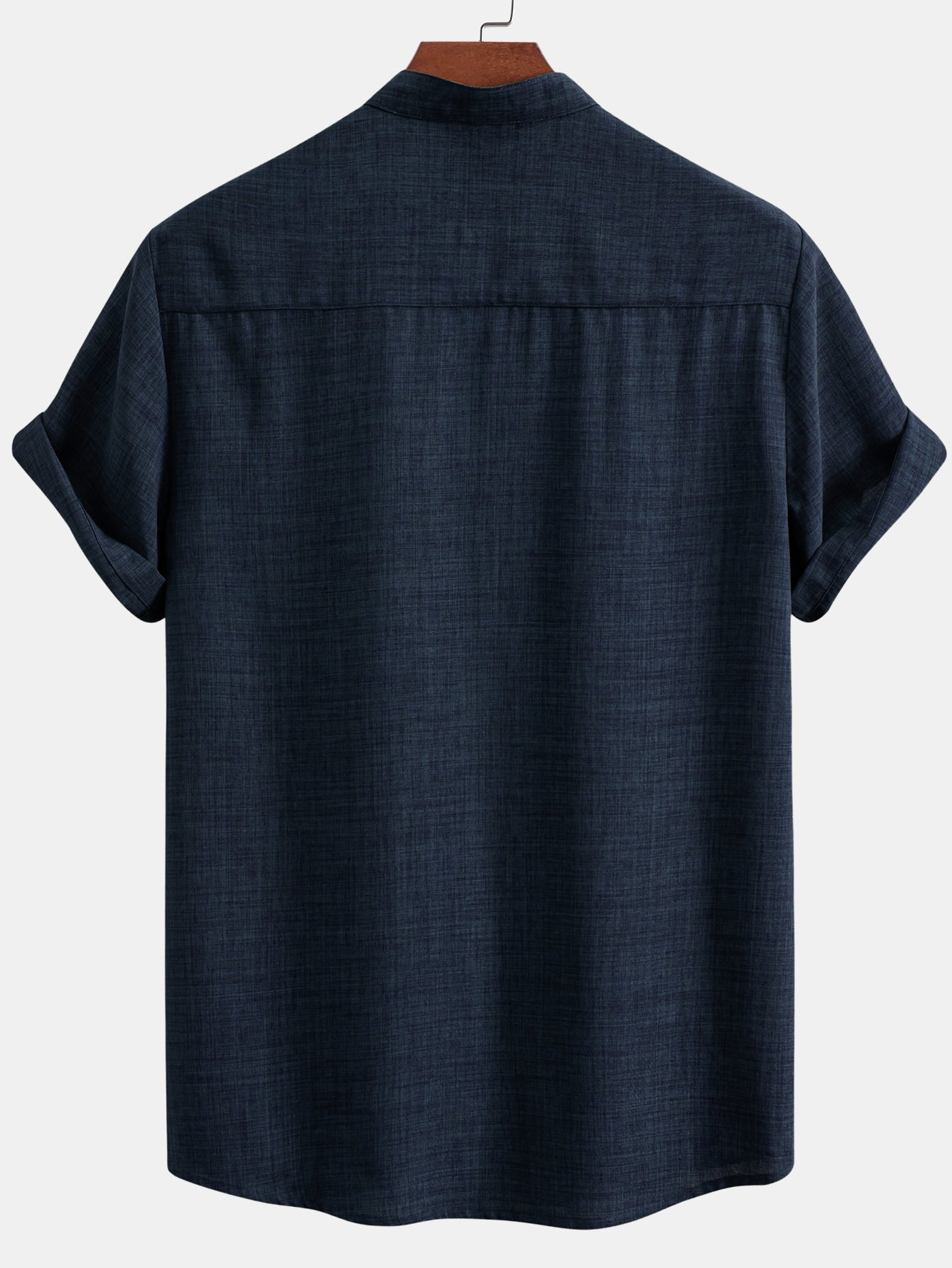 Kurzes Stehkragenhemd