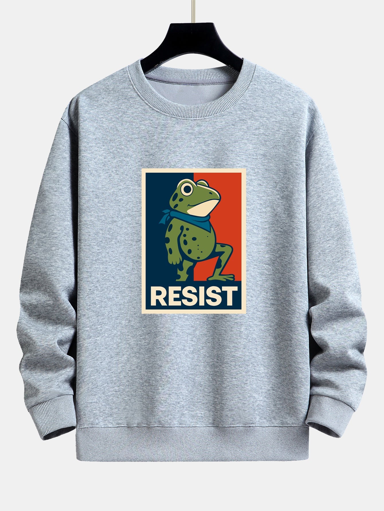 Resist Froschdruck Locker sitzendes Sweatshirt